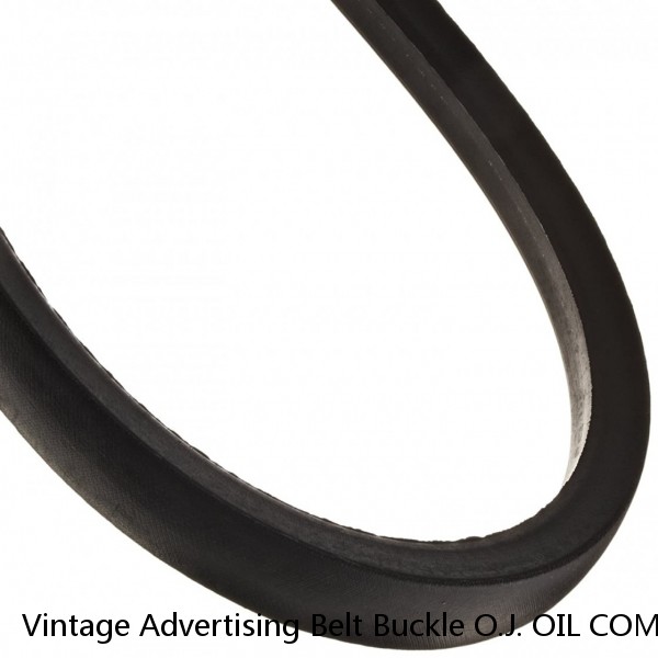 Vintage Advertising Belt Buckle O.J. OIL COMPANY  Solid Pewter